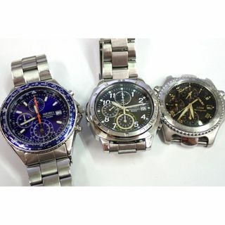 セイコー(SEIKO)のSEIKO セイコー クロノグラフ クォーツ式 腕時計 3点(腕時計(アナログ))