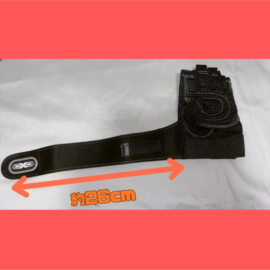 トレーニンググローブ黒×白　Mサイズ スポーツ/アウトドアのトレーニング/エクササイズ(トレーニング用品)の商品写真