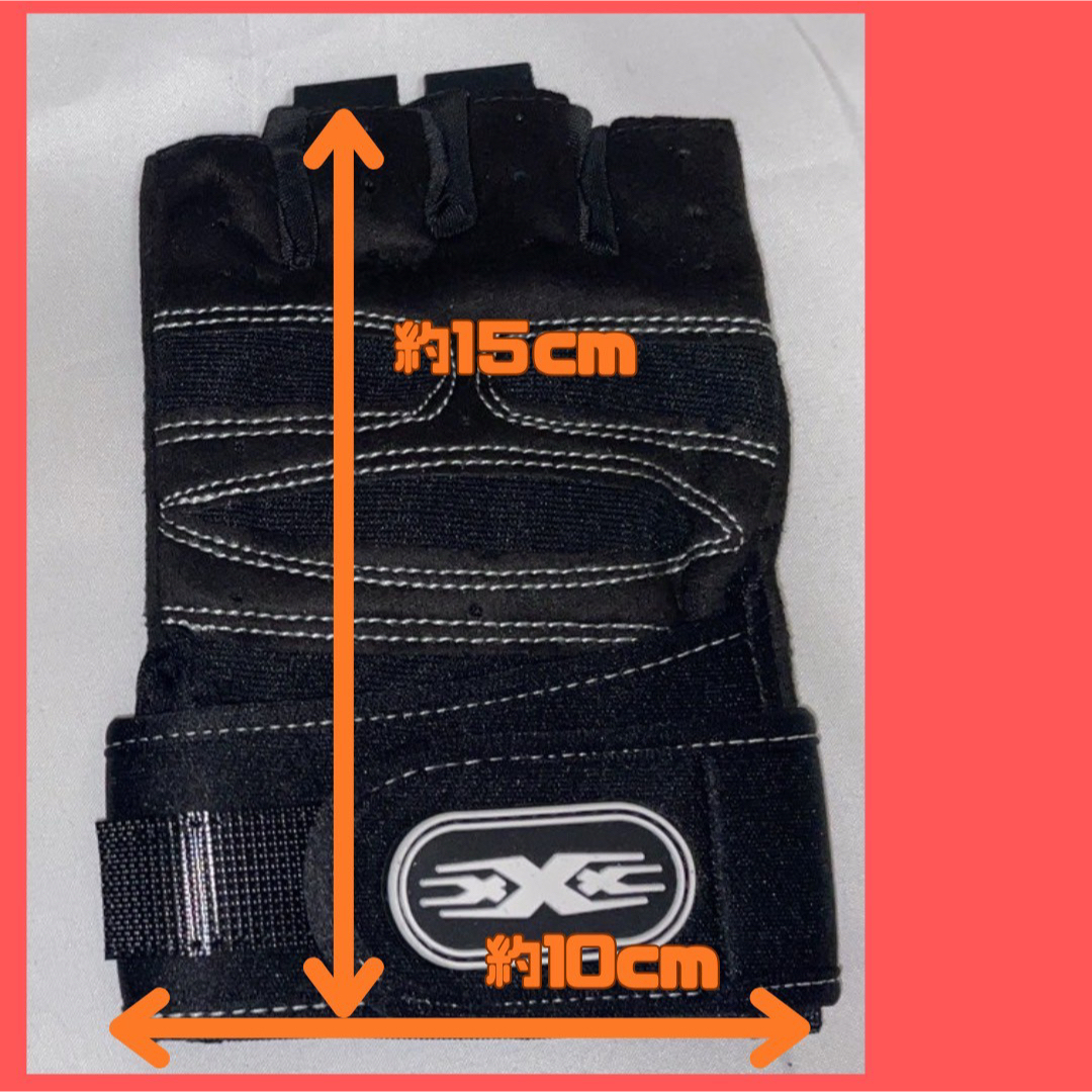 トレーニンググローブ黒×白　Mサイズ スポーツ/アウトドアのトレーニング/エクササイズ(トレーニング用品)の商品写真