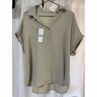 GU - GU エアリーシャツ半袖　Lサイズ　タグ付き未着用