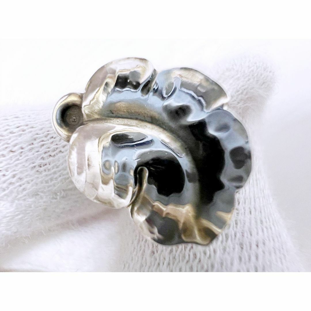 ジョージジェンセン　50B　ピアス　リーフ　925S Georg Jensen - レア 美品 ジョージジェンセン 50B グレープ