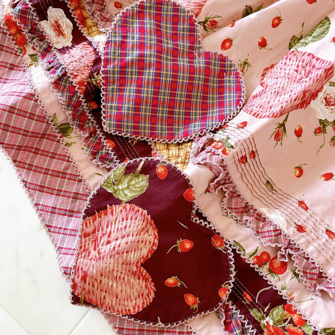 超特価セール開催！！ PINK HOUSE - ピンクハウス ベリーベリーハートのスカート 苺 スカート