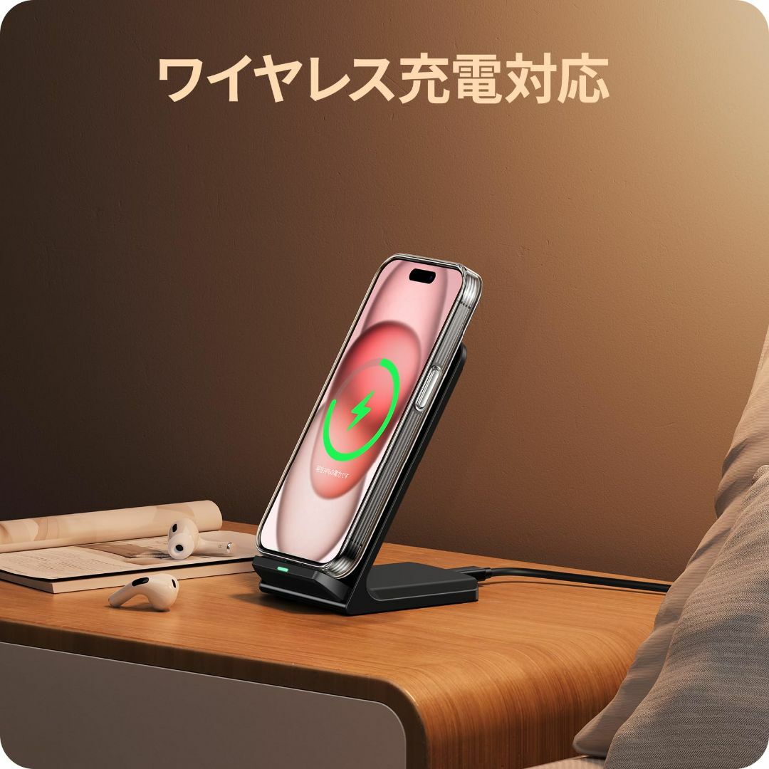 NIMASO ケース iPhone 15用 クリア ケース 透明 ソフト TPU スマホ/家電/カメラのスマホアクセサリー(その他)の商品写真
