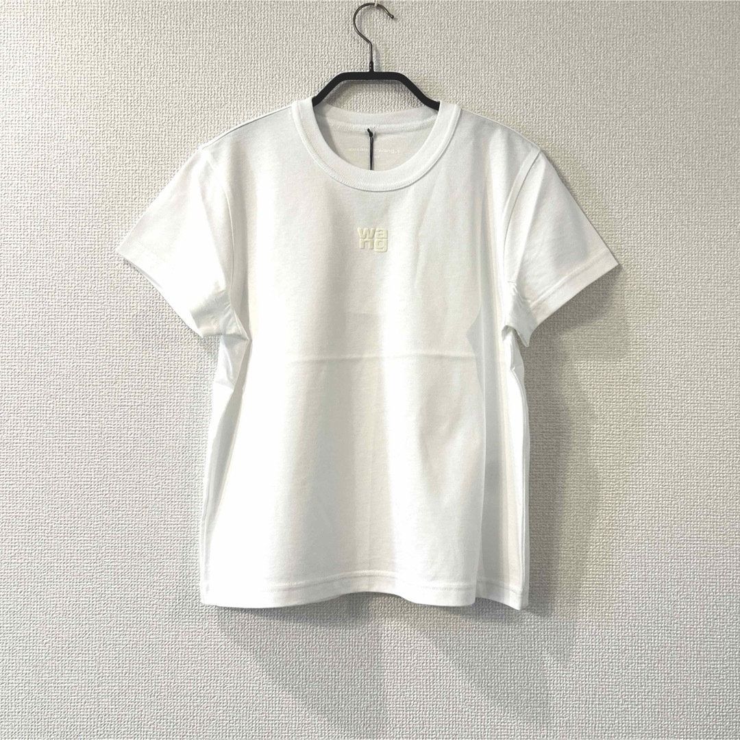 T by Alexander Wang(ティーバイアレキサンダーワン)の■ alexander wang.t パフロゴ コットンジャージー tシャツ ■ レディースのトップス(Tシャツ(半袖/袖なし))の商品写真