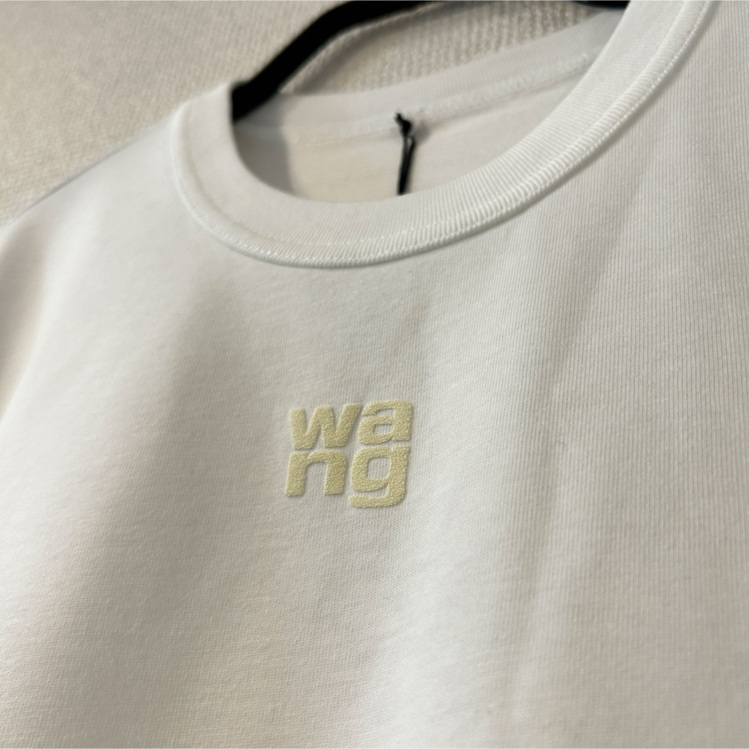 T by Alexander Wang(ティーバイアレキサンダーワン)の■ alexander wang.t パフロゴ コットンジャージー tシャツ ■ レディースのトップス(Tシャツ(半袖/袖なし))の商品写真