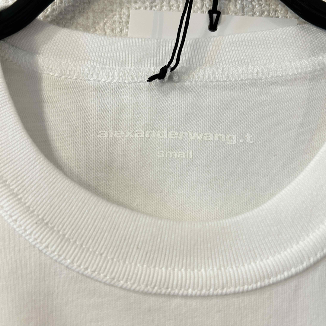 T by Alexander Wang(ティーバイアレキサンダーワン)の■ alexander wang.t パフロゴ コットンジャージー tシャツ ■ レディースのトップス(Tシャツ(半袖/袖なし))の商品写真