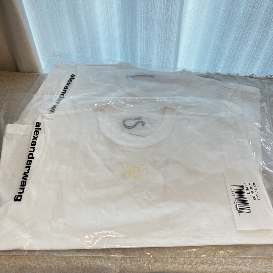 T by Alexander Wang(ティーバイアレキサンダーワン)の■ alexander wang.t パフロゴ コットンジャージー tシャツ ■ レディースのトップス(Tシャツ(半袖/袖なし))の商品写真