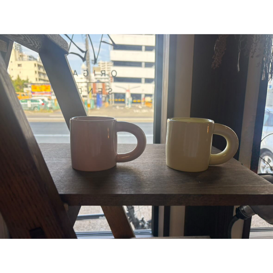 ZARA HOME(ザラホーム)のCANASA マグカップ ピンク イエロー インテリア/住まい/日用品のキッチン/食器(食器)の商品写真