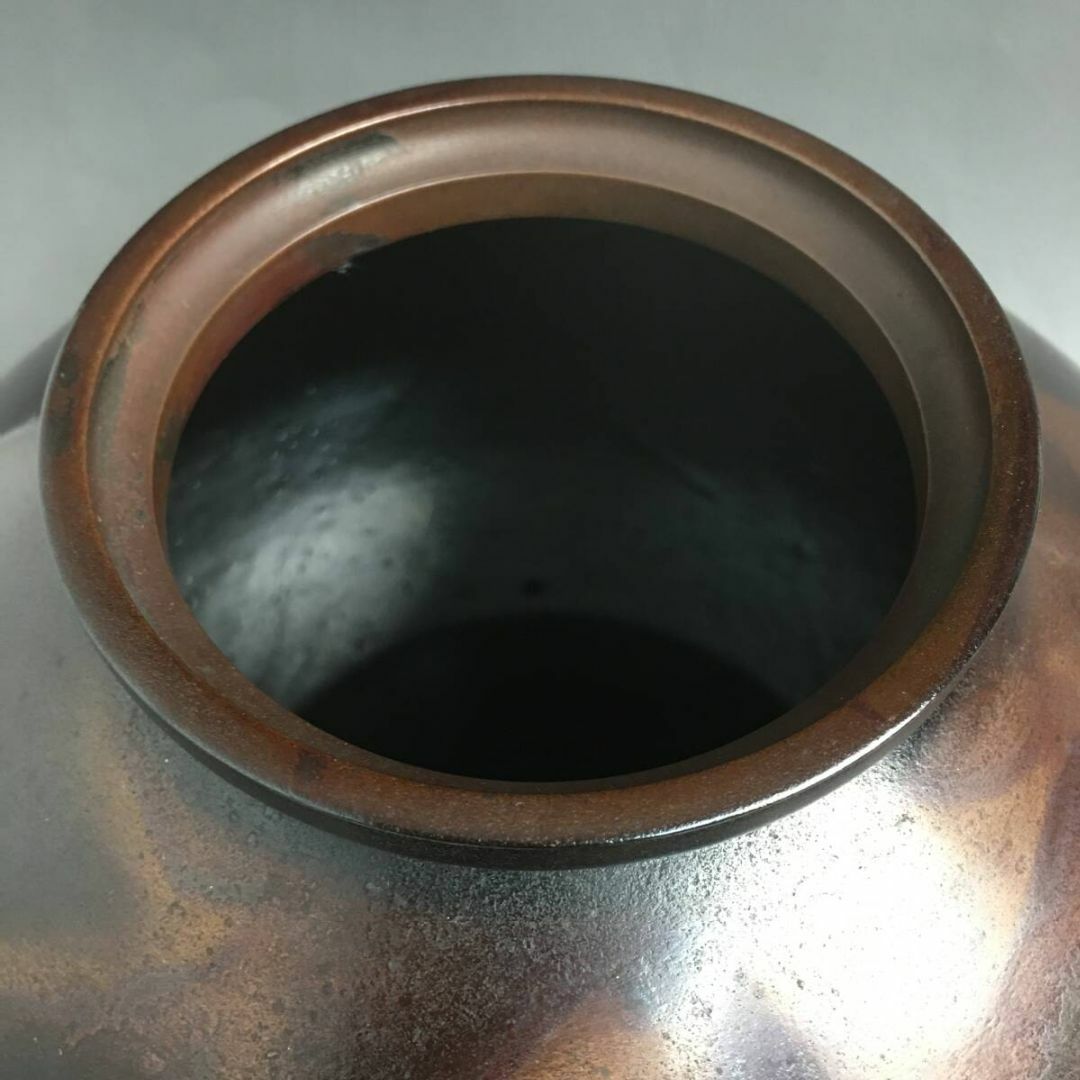 高岡銅器 般若勘渓作 銅製 花瓶 栞 共布 共箱付 在銘 鋳銅花器 古美術品 高 Yahoo!オークション -「般若勘渓」の落札相場・落札価格