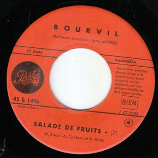 仏7” Bourvil Salade De Fruits / Les Rois Faineants 45G1496 Pathe /00080(その他)