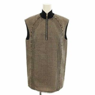 スリーワンフィリップリム(3.1 Phillip Lim)のフィリップリム 3.1 phillip lim ハーフジップ ベスト 千鳥 茶(ベスト/ジレ)