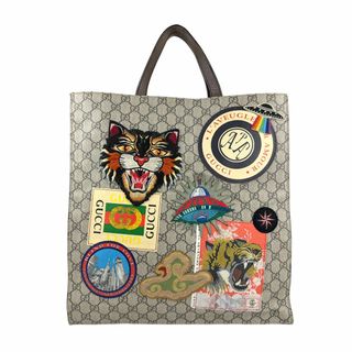 グッチ(GUCCI)のグッチ GUCCI ハンドバッグ ショルダーバッグ GGスプリームキャンバス ブラウン/マルチカラー ゴールド メンズ 474084 送料無料【中古】 z5663(ハンドバッグ)