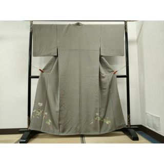 平和屋着物■色留訪問着　枝花文　正絹　逸品　CAAS6659yc(着物)
