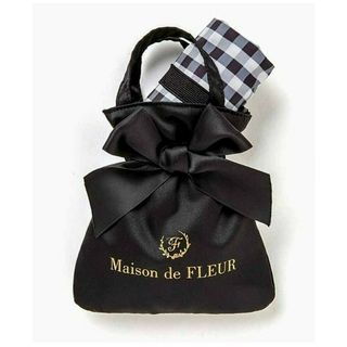 メゾンドフルール(Maison de FLEUR)の新品未使用 メゾンドフルール エコバッグ リボン ミニミニトート 付録(エコバッグ)