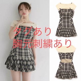 Darich - andmary Karen check mini dress  S