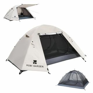 MOBI GARDEN テント ソロテント キャンプテント 1-2人用 二重層 
