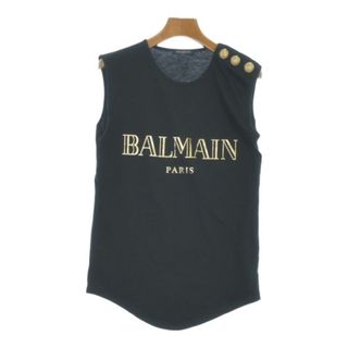 バルマン(BALMAIN)のBALMAIN バルマン ノースリーブ XS 黒 【古着】【中古】【送料無料】(タンクトップ)