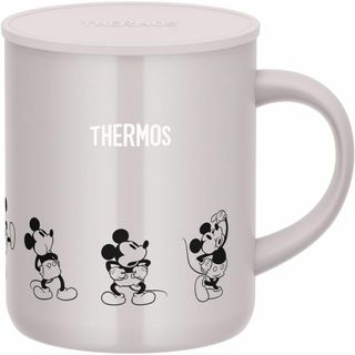 サーモス 真空断熱マグカップ 350ml ディズニー ミッキ― ホワイトベージュ