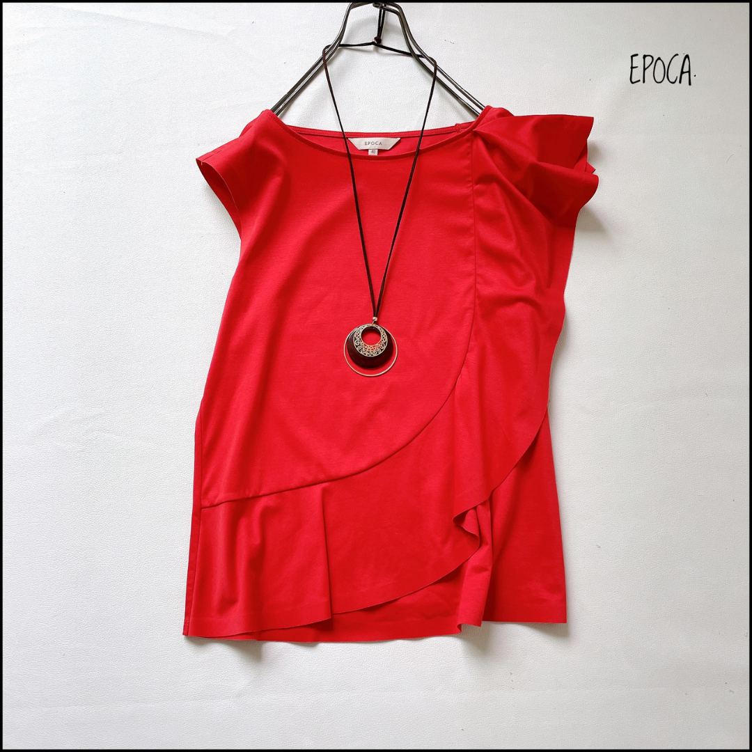 EPOCA - 【美品】EPOCA 1枚は持って置きたい！着回し抜群な可愛いブラウス