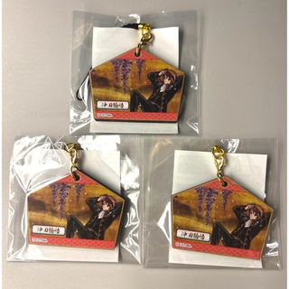 バンダイ(BANDAI)の銀魂　キャラポ　ガラポン　B賞　絵馬風ストラップ　沖田総悟(キャラクターグッズ)