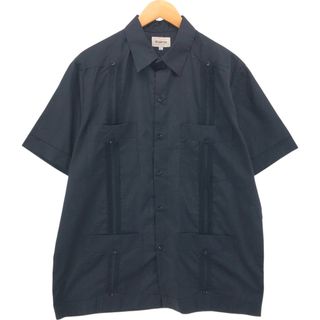 古着 MY CUBAN STORE 半袖 メキシカンシャツ キューバシャツ ボックスシャツ メンズL相当 /eaa564065(シャツ)
