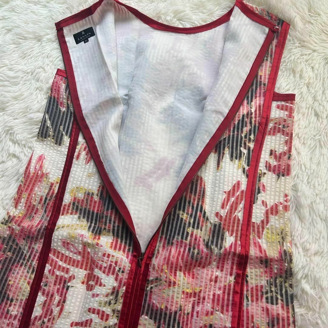 LANVIN COLLECTION - 1回のみの着用 美品 LANVIN 花柄
