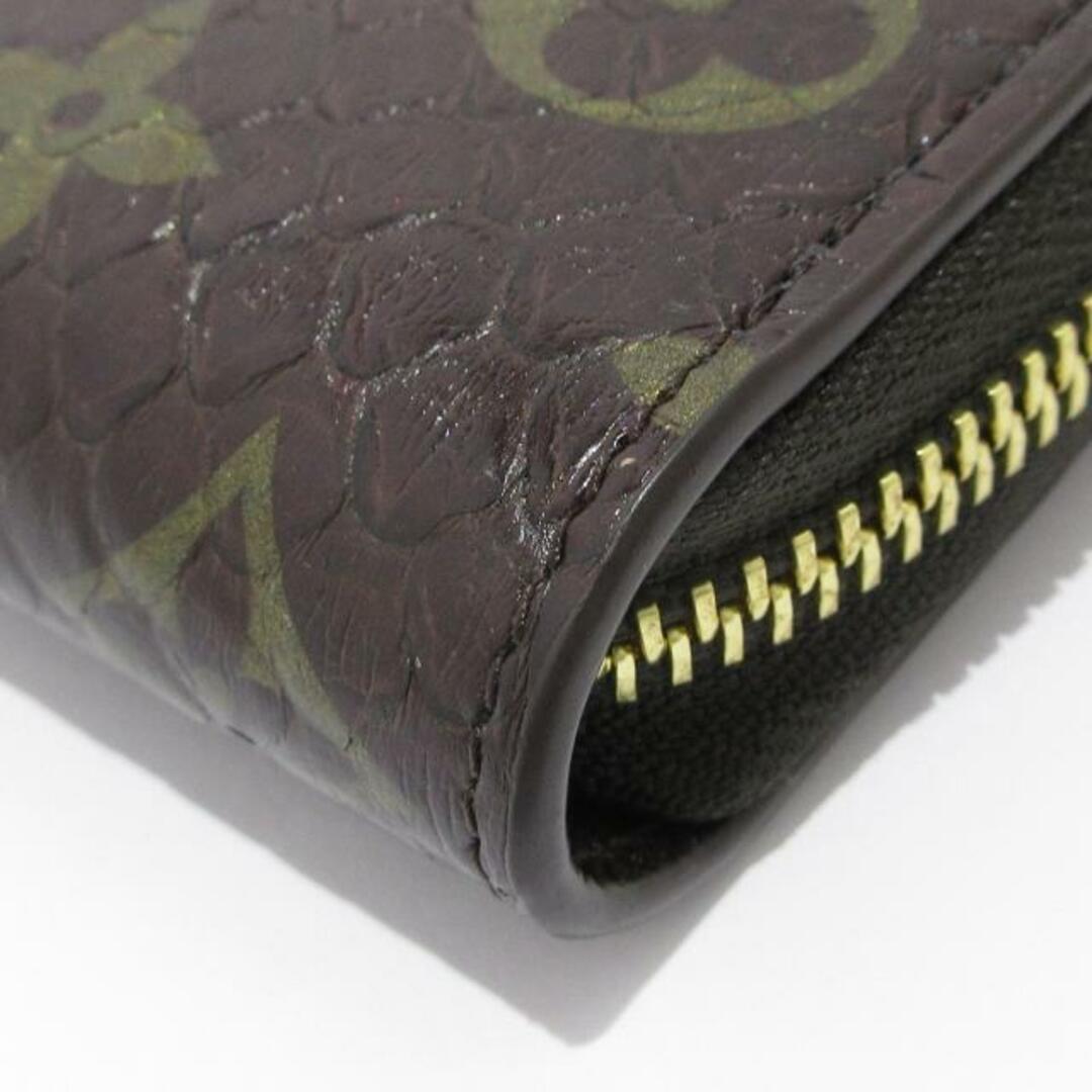 LOUIS VUITTON(ルイヴィトン)のLOUIS VUITTON(ルイヴィトン) 長財布 エキゾチックレザー美品  ジッピーウォレット N80148 ブラウン レディースのファッション小物(財布)の商品写真