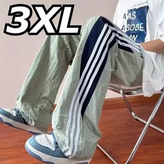 【新品】トラックパンツ 韓国 ワイド ストリート系 3XLサイズ ランニング 