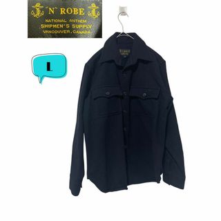 カナダ製　N'ROBE エヌロブ ウール長袖シャツ　L(シャツ)