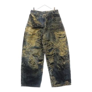 アクネストゥディオズ(Acne Studios)のAcne Studios アクネ ストゥディオズ 総柄 ルーズフィットバギージーンズ FN-MN-TROU001097(デニム/ジーンズ)
