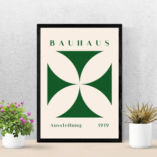 32.Bauhaus　バウハウス　クローバー　反転　アートポスター