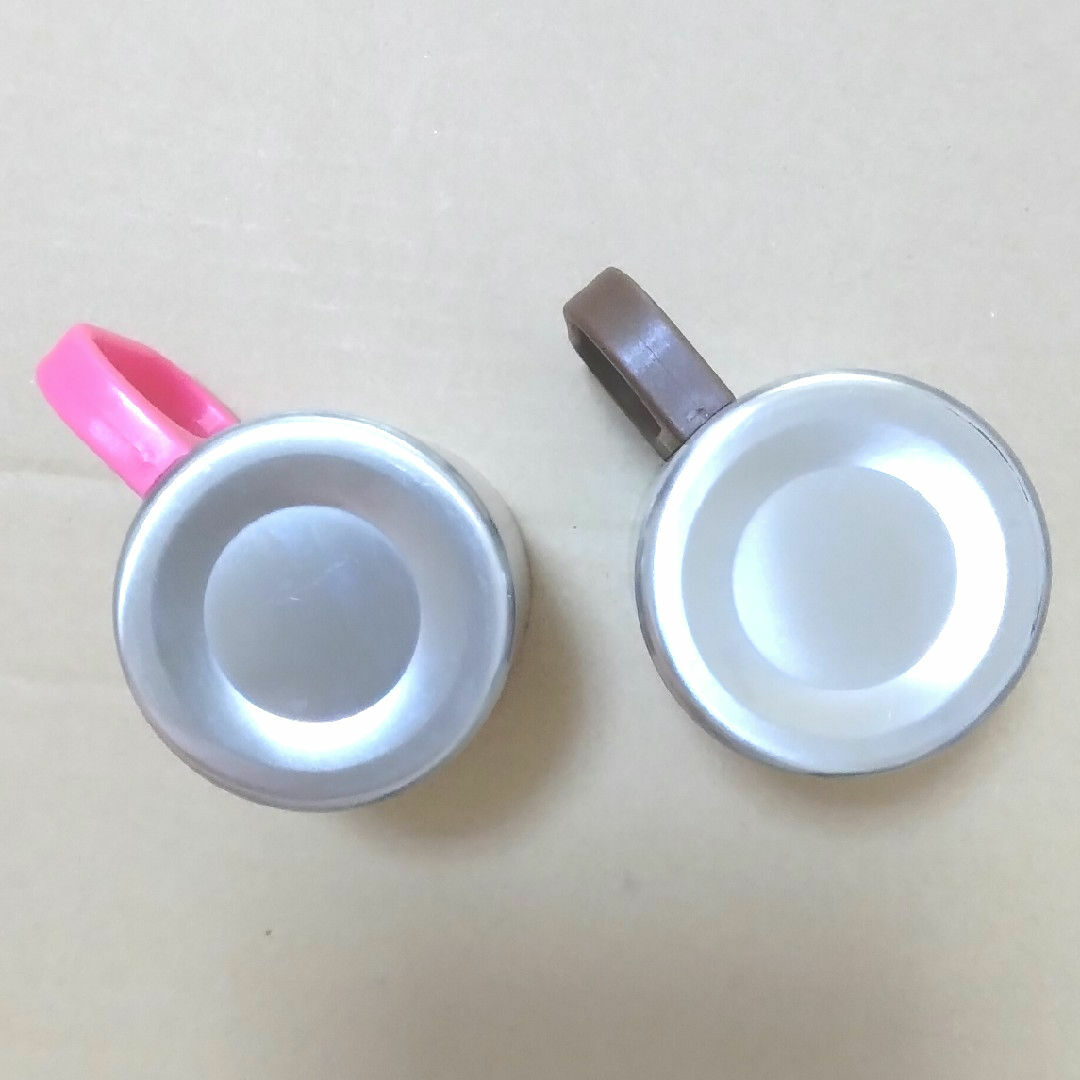 リラックマ(リラックマ)のリラックマ　Joshin　小皿4枚　&　ステンレスカップ　ペア2個セット　美品 インテリア/住まい/日用品のキッチン/食器(食器)の商品写真