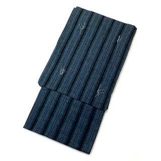 ☆新品未使用☆男性用紺系縞模様浴衣　綿麻　Mサイズ(浴衣)