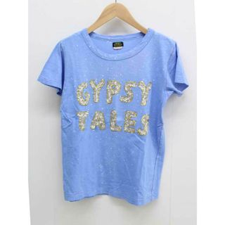 ゴートゥーハリウッド(GO TO HOLLYWOOD)のゴートゥーハリウッド スパンコール刺繍カットソー 01 レディース ブルー/青【中古】【新入荷】‡(Tシャツ(半袖/袖なし))