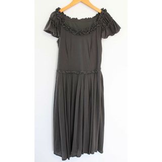 EPOCA - エポカ フリルワンピース 40  レディース ブラウン/茶【中古】【新入荷】 ●
