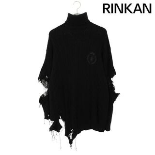 バレンシアガ(BALENCIAGA)のバレンシアガ  696106 T3235 ダメージ加工タートルネックニット メンズ 1(ニット/セーター)