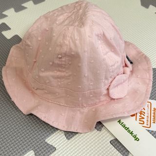 クレードスコープ(kladskap)の新品未使用タグ付き【kladskap】リボン付ピンク帽子46-48cm(帽子)