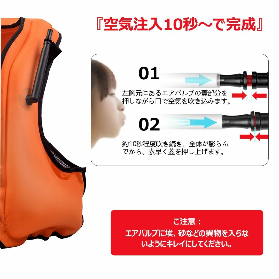 REEDARK ライフジャケット インフレータブルタイプ スマホ防水ケース付き  スポーツ/アウトドアのフィッシング(その他)の商品写真