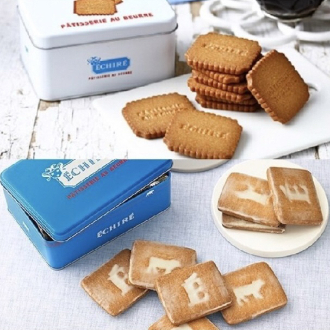 エシレ　サブレグラッセ　10枚入り1缶　プティブール・エシレ 20枚入り 1缶　 食品/飲料/酒の食品(菓子/デザート)の商品写真