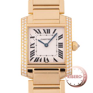 カルティエ(Cartier)のCARTIER カルティエ タンクフランセーズMM WE1008R8 サイドダイヤモンド【中古】(腕時計)