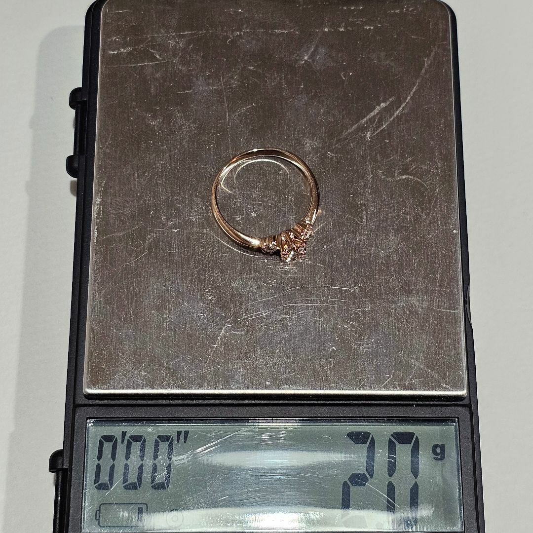 1505 ダイヤリングK18PGピンクゴールド11号0.227ct 1505 ダイヤリングK18PGピンクゴールド11号0.227ctの通販 by n