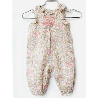 ボンポワン(Bonpoint)のボンポワン 半袖オールインワン 66cm キッズ 女児 アイボリー【中古】【新入荷!】★(その他)