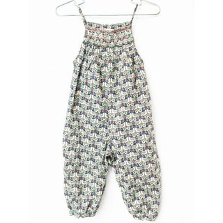 ボンポワン(Bonpoint)のボンポワン ノースリーブオールインワン 86cm キッズ 女児 深緑【中古】【新入荷!】★(その他)