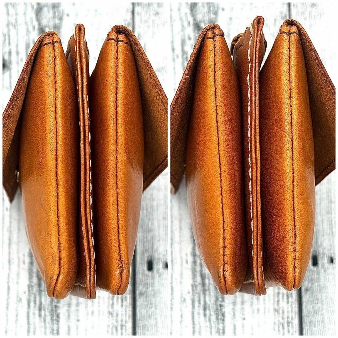 genten(ゲンテン)のgenten ゲンテン 長財布 ダブルフラップ 本革  レザー ブラウン レディースのファッション小物(財布)の商品写真