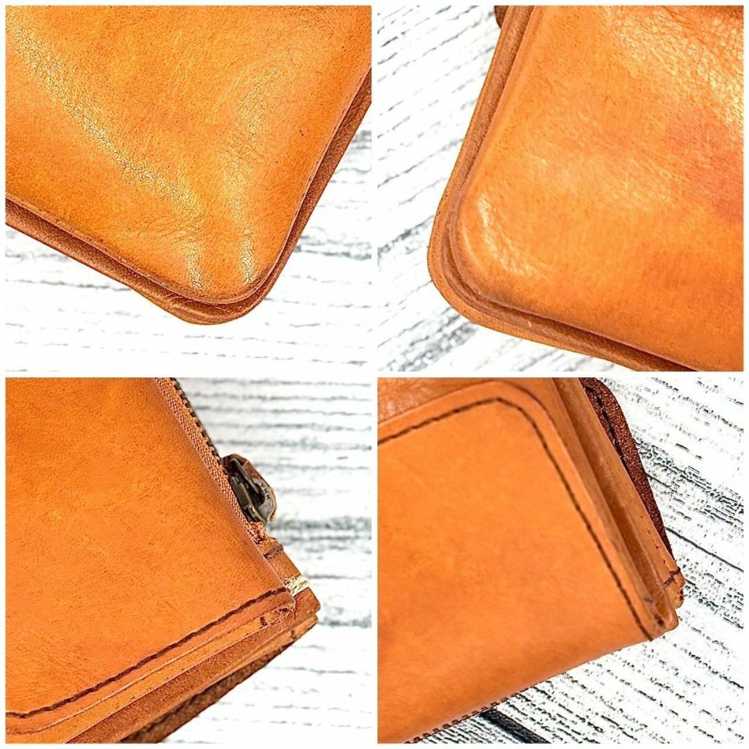 genten(ゲンテン)のgenten ゲンテン 長財布 ダブルフラップ 本革  レザー ブラウン レディースのファッション小物(財布)の商品写真