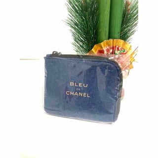 CHANEL - 新品未使用　シャネル　ミニポーチ　カードケース　正規ノベルティ　ブルー