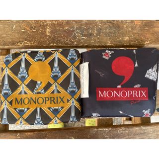モノプリMONOPRIX 折りたたみエコバック 2点セットで2000円(エコバッグ)