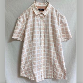 ポールスミス(Paul Smith)のポールスミス ブラック Paul Smithブラウス シャツ 半袖 チェック(シャツ/ブラウス(半袖/袖なし))