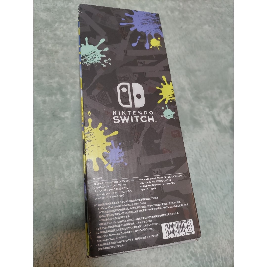Nintendo Switch(ニンテンドースイッチ)の新品　Nintendo Switch有機ELモデル スプラトゥーン３エディション エンタメ/ホビーのゲームソフト/ゲーム機本体(家庭用ゲーム機本体)の商品写真
