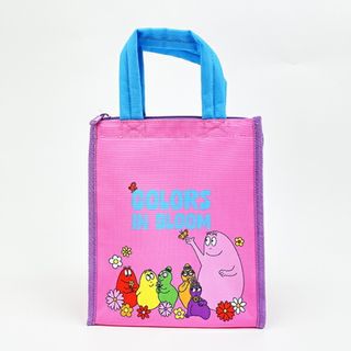 バーバパパ スクエア ランチバッグ(M) ピンク ランチ(日用品/生活雑貨)